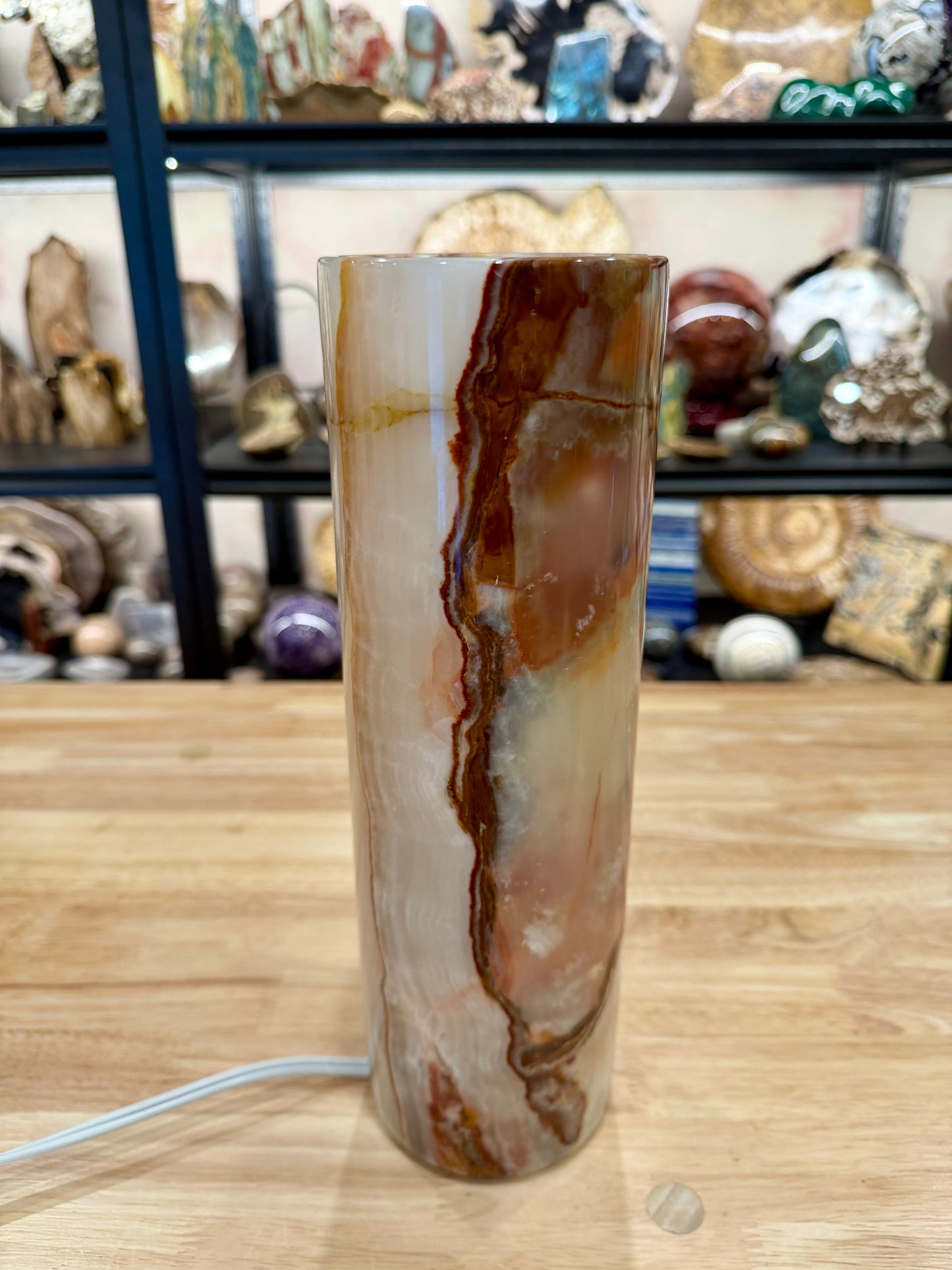 Banded Calcite Lamp | Pakistan Banded Onyx
