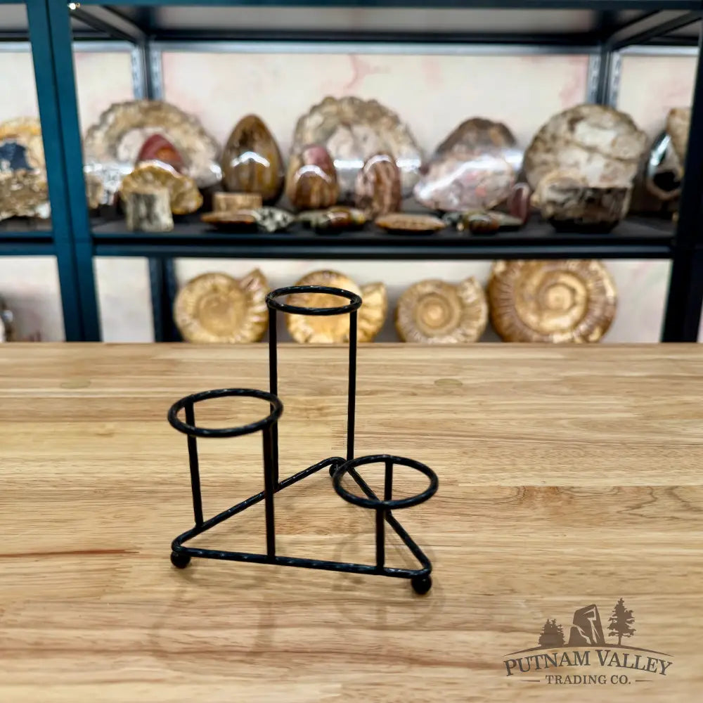 3-Tier Black Metal Sphere Stand Display Stands