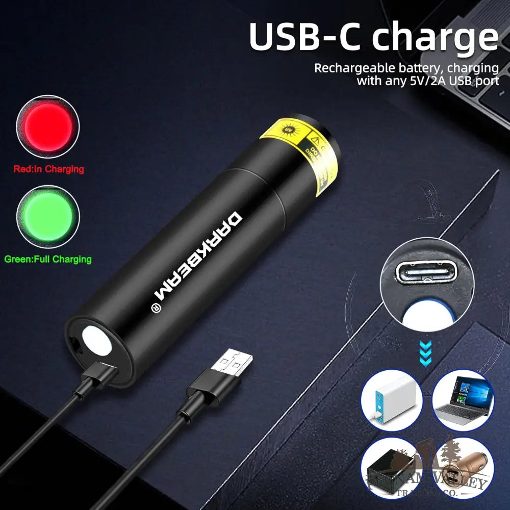 365nm UV Mini Flashlight (USB‑C Rechargeable) Accessory