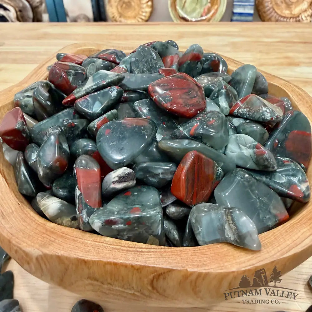 Tumbled African Blood Jasper (½ lb) | Freeform - Tumbled Stone