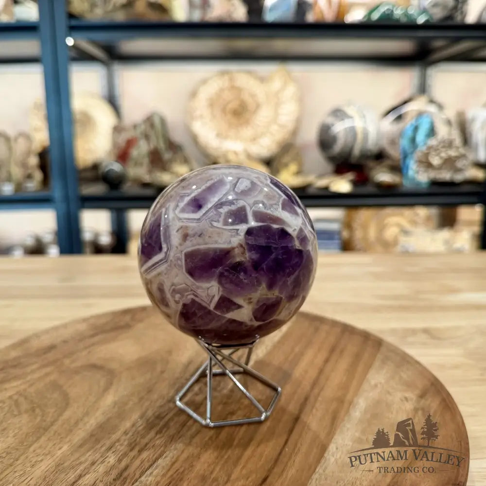 Amethyst Agate Sphere 3.5’’ $32/kg - Sphere