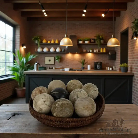 Artisan Petrified Wood Spheres - Putnam Valley Trading Co.