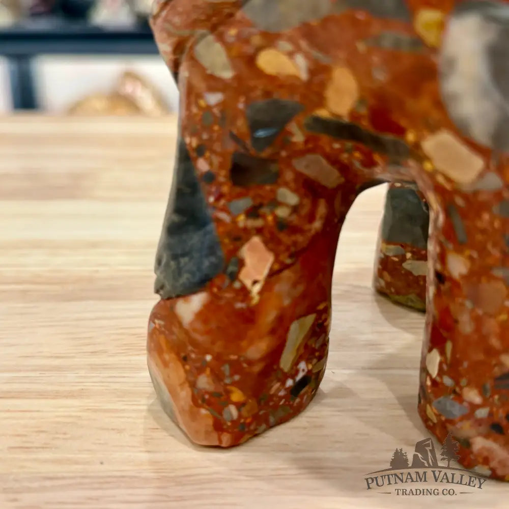 Artisan’s Revival Hand-Carved Longken Jade Elephant - Sculpture