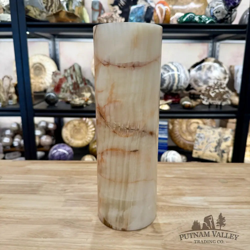 Banded Calcite Lamp 11.75’’ 6.38 - Lamp