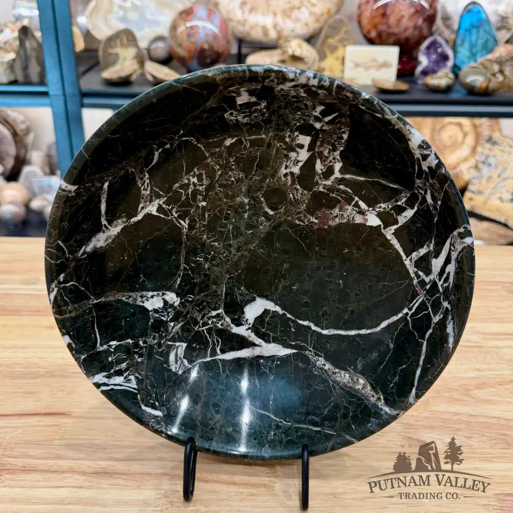 Black Zebra Marble Bowl 10’’ - Bowl