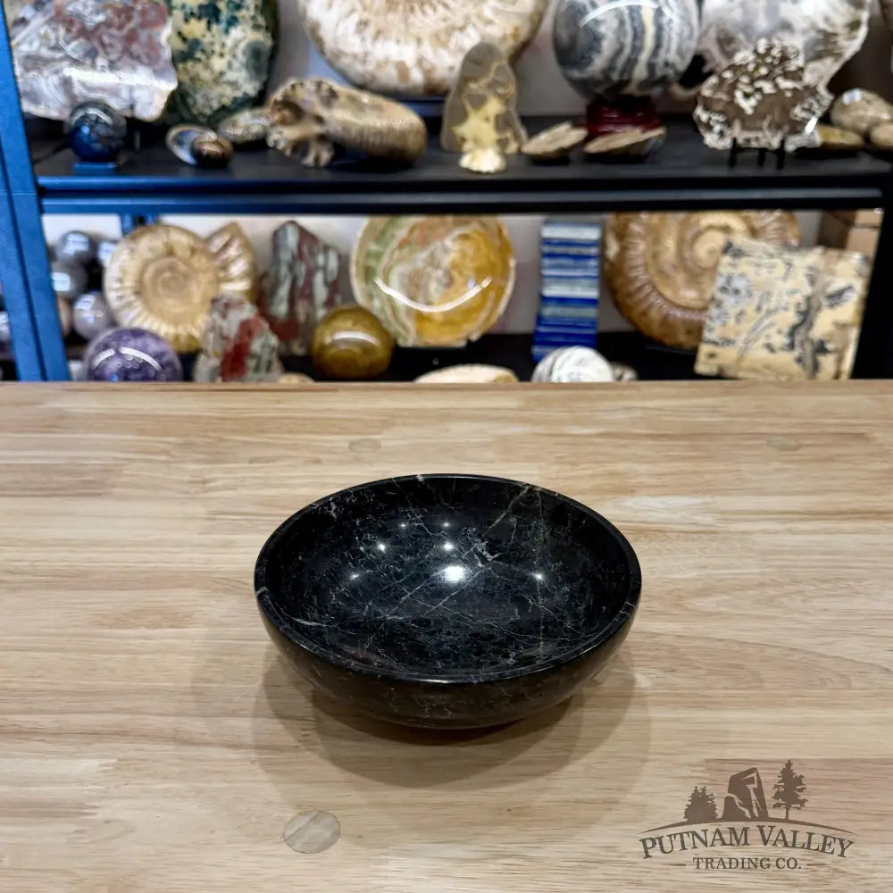 Black Zebra Marble Bowl 6’’ 1.46 - Bowl