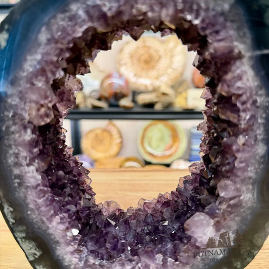 Brazilian Amethyst Stalactite Portal Table Accent 7.5’’ - Accent