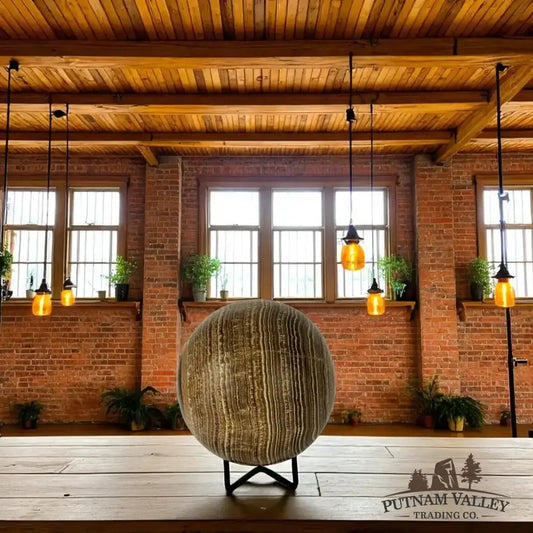 Brown Aragonite Sphere 4.55" - Putnam Valley Trading Co.