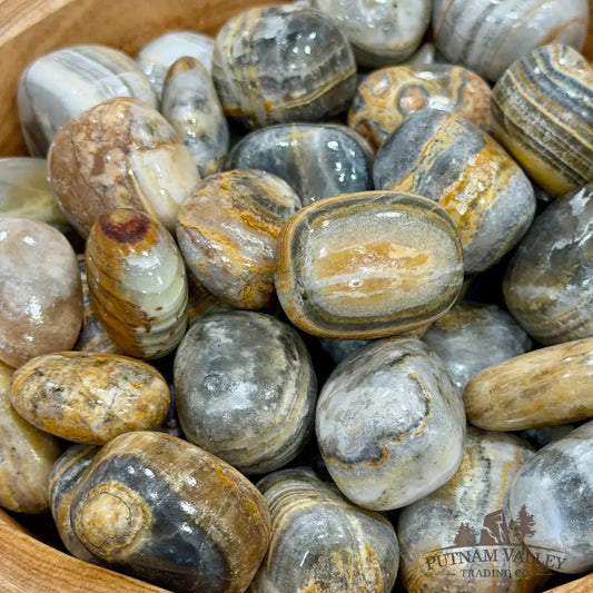Brown Zebra Calcite Tumbles (½ lb) - Tumbled Stone