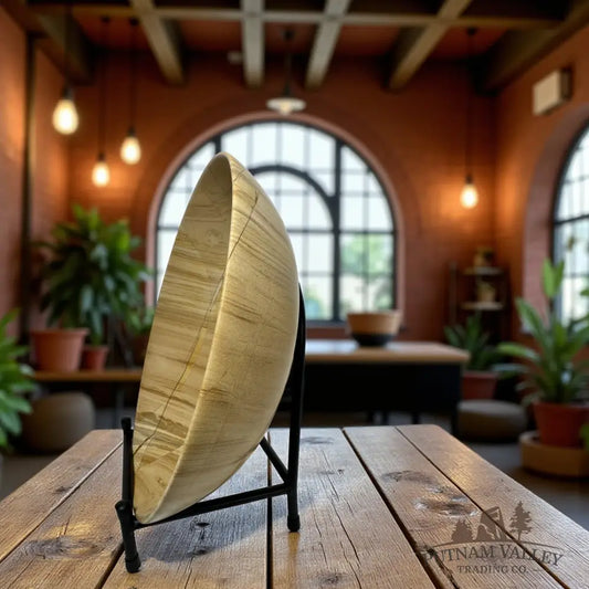 Burma Teak Marble Bowl 12’’ Bowl