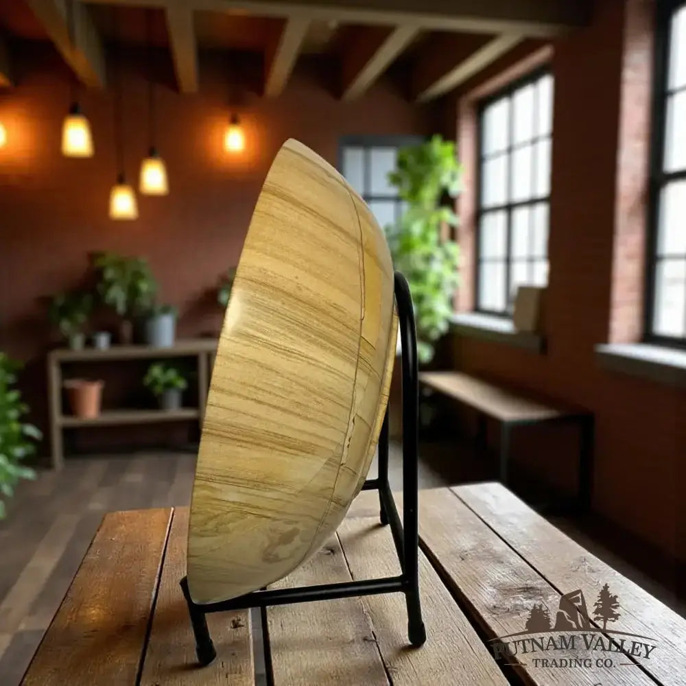 Burma Teak Marble Bowl 12" - Putnam Valley Trading Co.