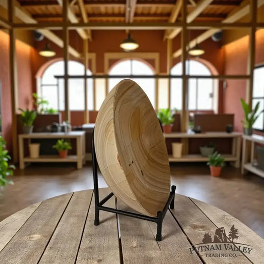 Burma Teak Marble Bowl 12" - Putnam Valley Trading Co.