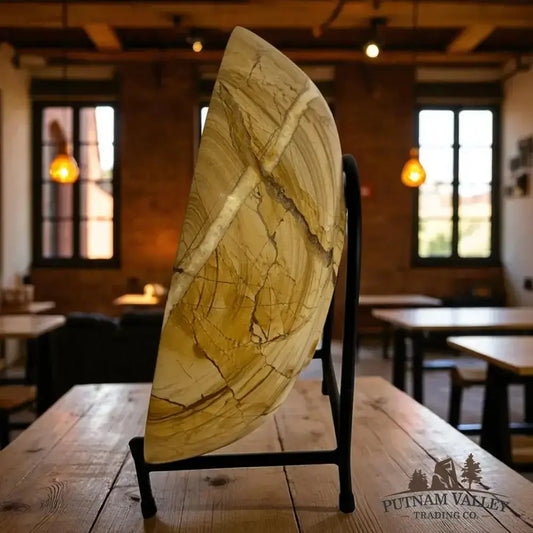 Burma Teak Marble Bowl 12" - Putnam Valley Trading Co.