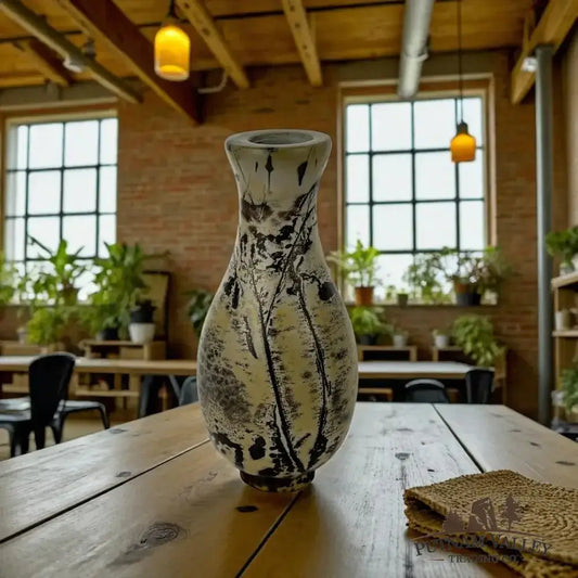 Chinese Painting Stone Gourd Vase - Putnam Valley Trading Co.