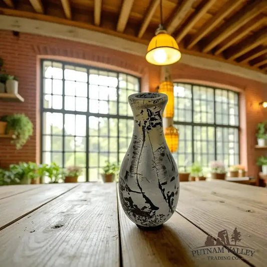 Chinese Painting Stone Gourd Vase - Putnam Valley Trading Co.