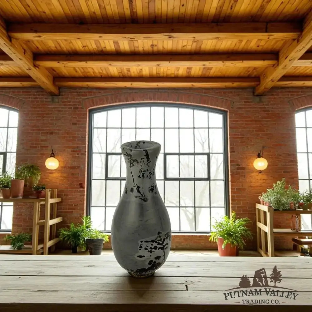 Chinese Painting Stone Gourd Vase - Putnam Valley Trading Co.