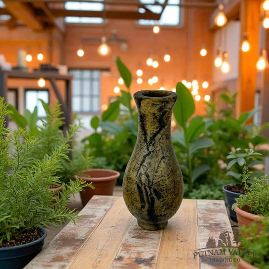 Chinese Painting Stone Gourd Vase Vase