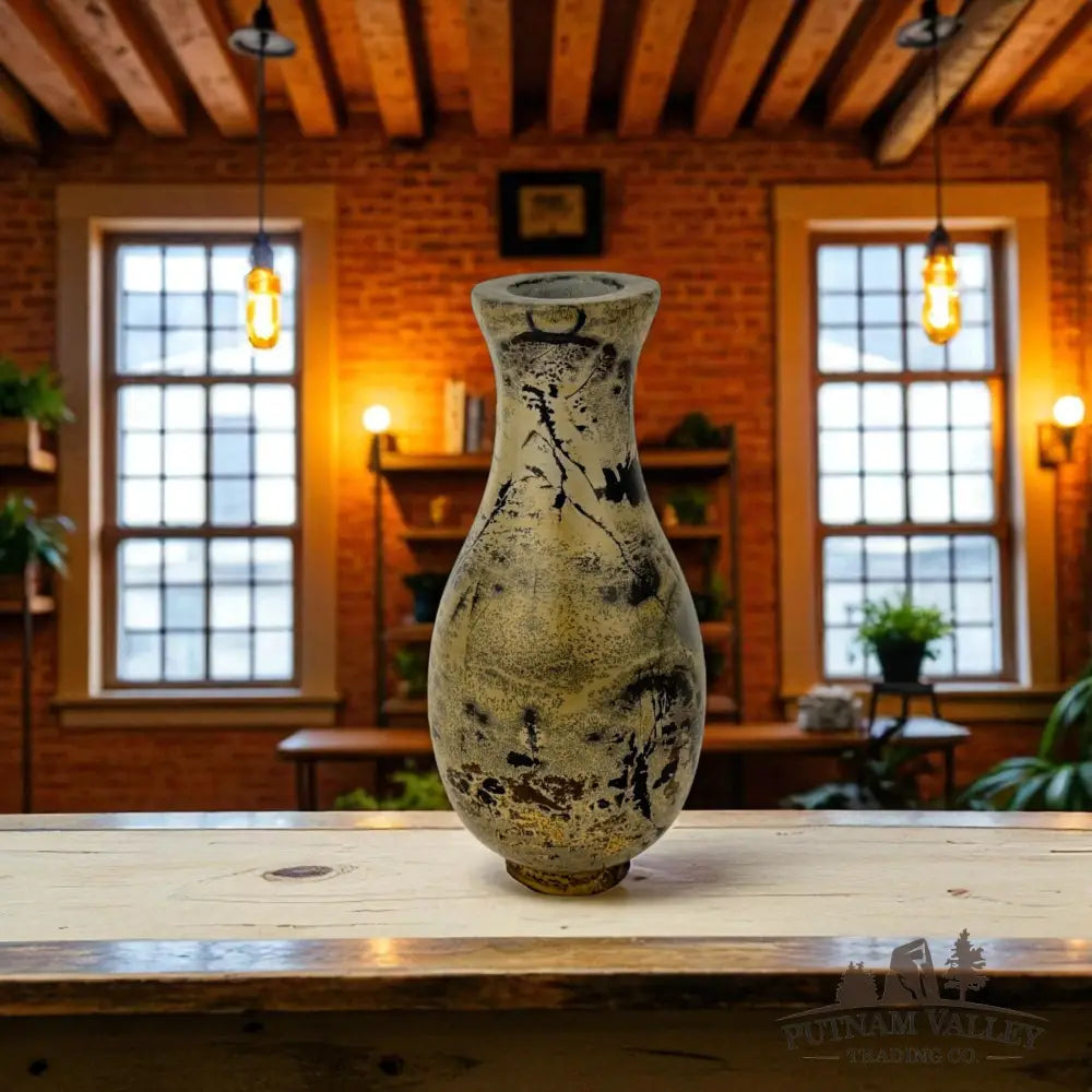 Chinese Painting Stone Gourd Vase Vase