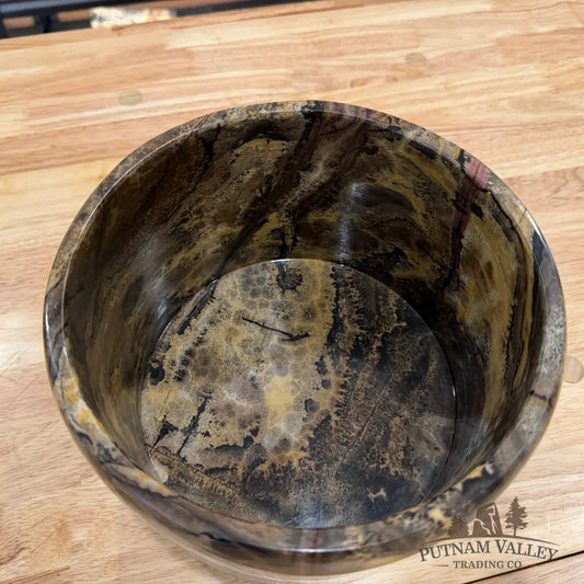 Chinese Painting Stone Large Bowl Bowl