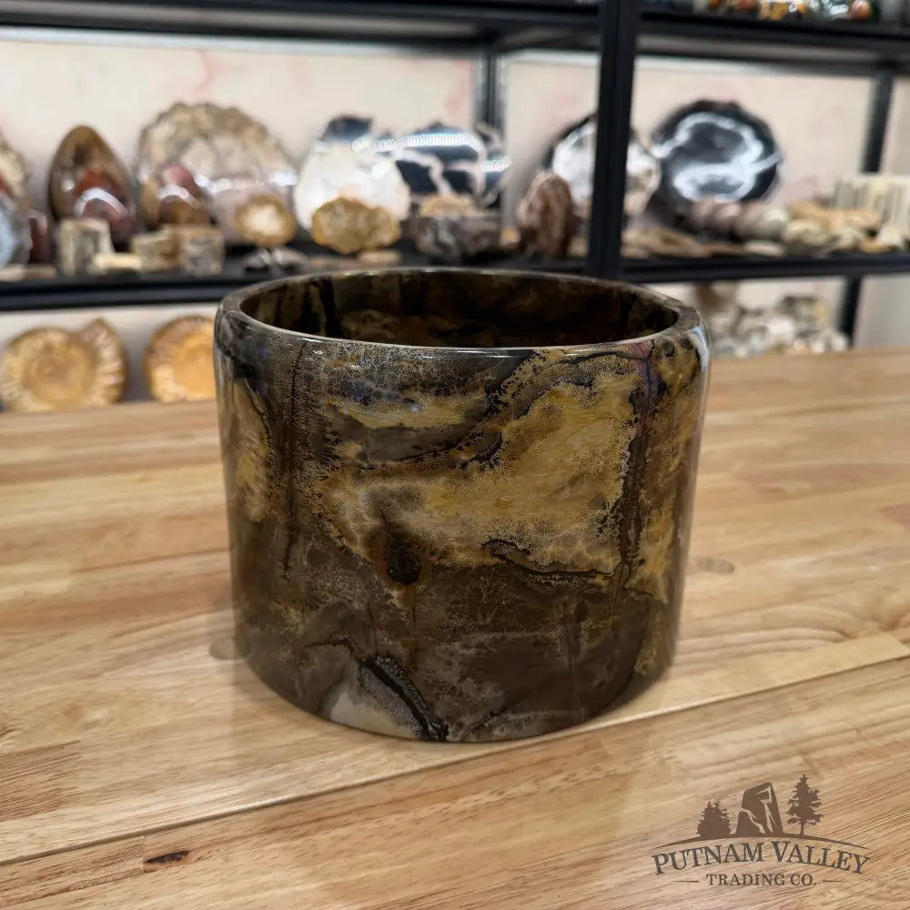 Chinese Painting Stone Large Bowl Bowl