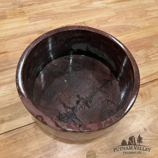 Chinese Painting Stone Large Bowl - Putnam Valley Trading Co.