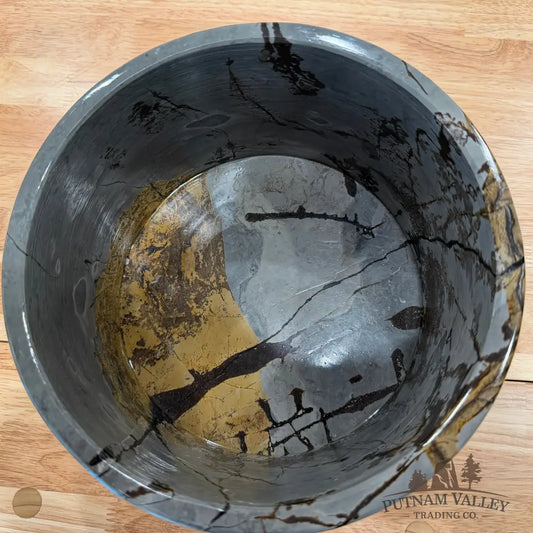 Chinese Painting Stone Large Bowl Bowl