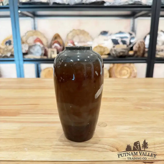 Chinese Painting Stone Ovoid Vase - Putnam Valley Trading Co.