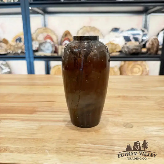 Chinese Painting Stone Ovoid Vase - Putnam Valley Trading Co.