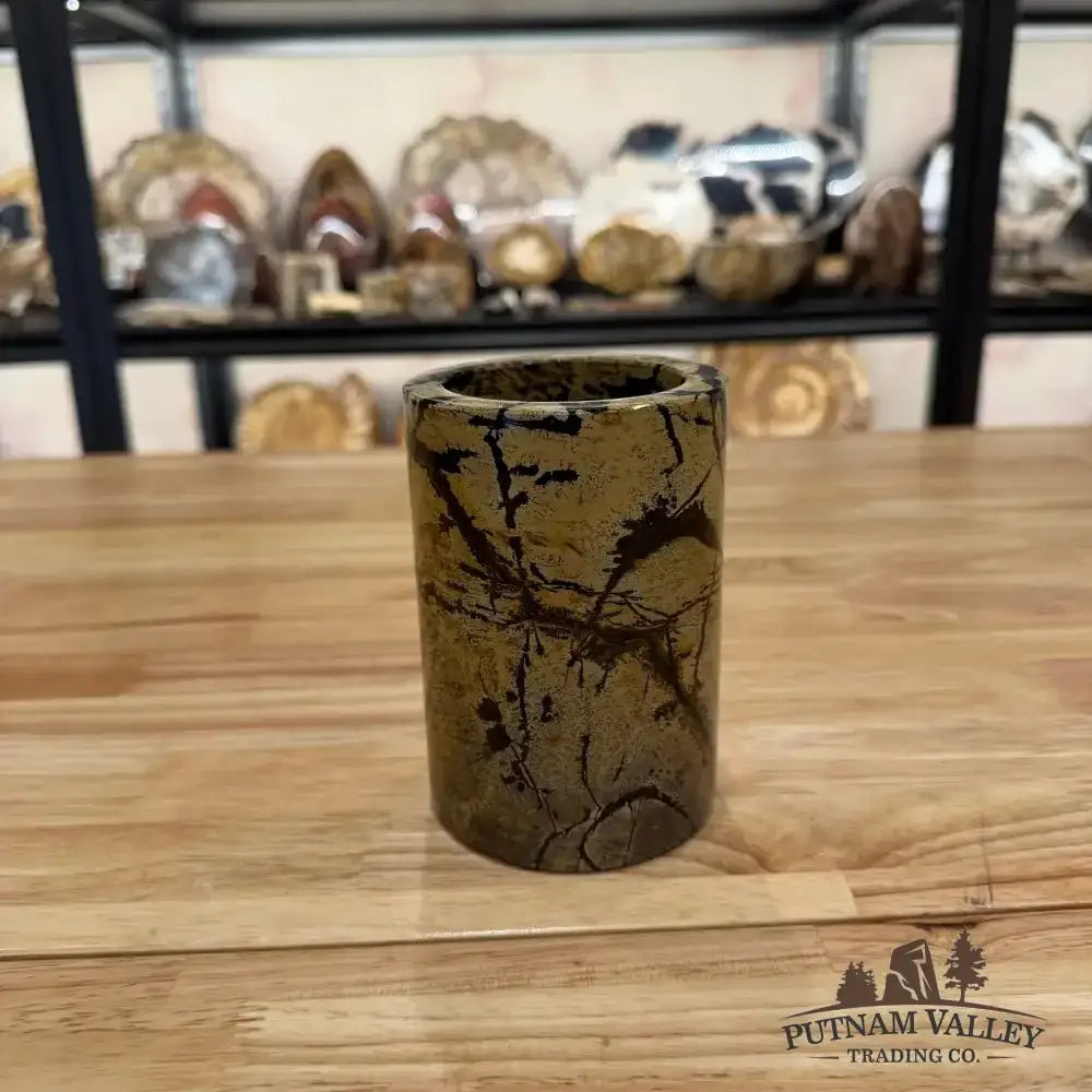 Chinese Painting Stone Pen Holder - Putnam Valley Trading Co.