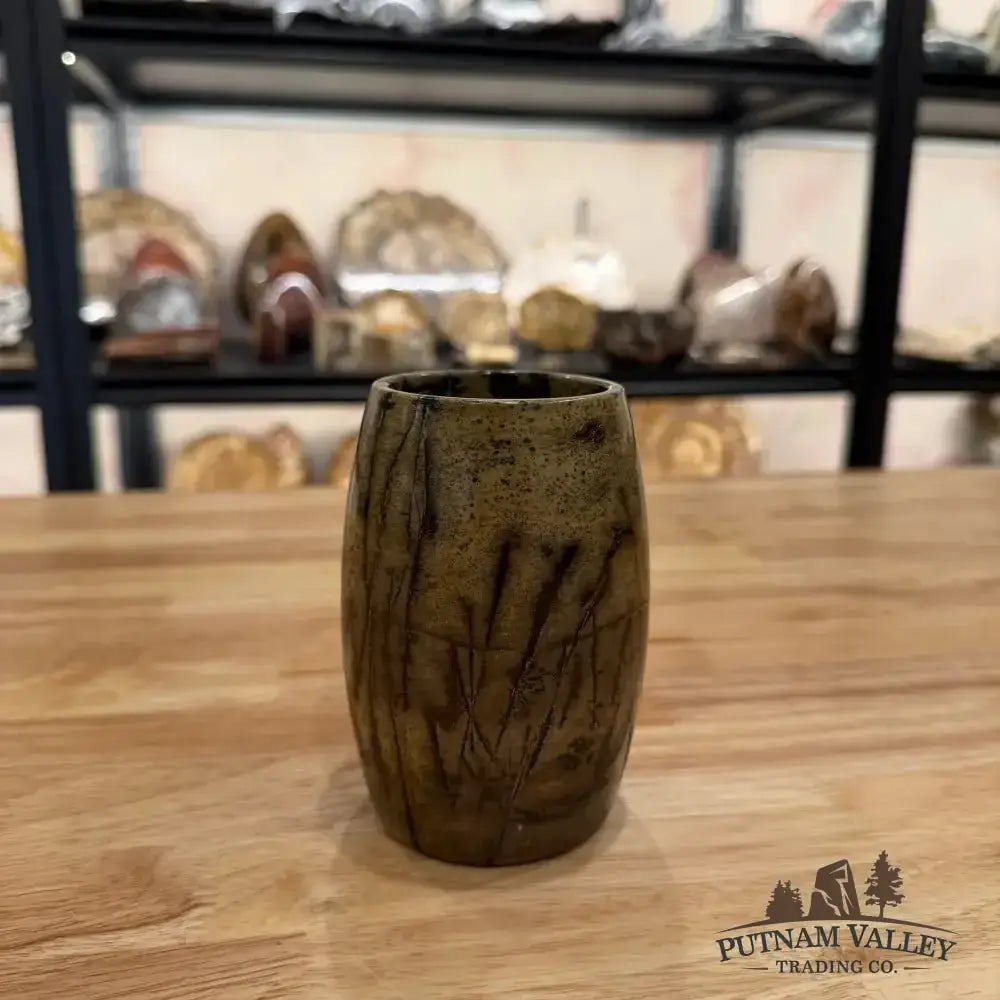 Chinese Painting Stone Pen Holder - Putnam Valley Trading Co.