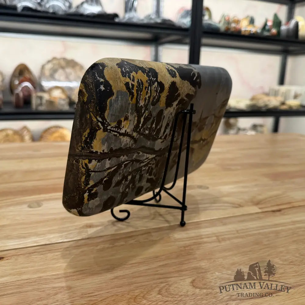 Chinese Painting Stone Rectangle Plate Plate