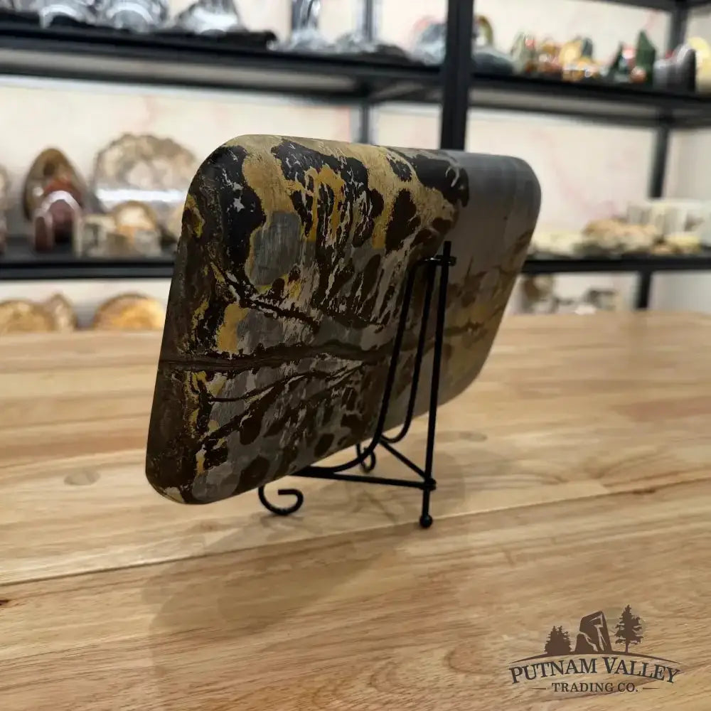 Chinese Painting Stone Rectangle Plate - Putnam Valley Trading Co.