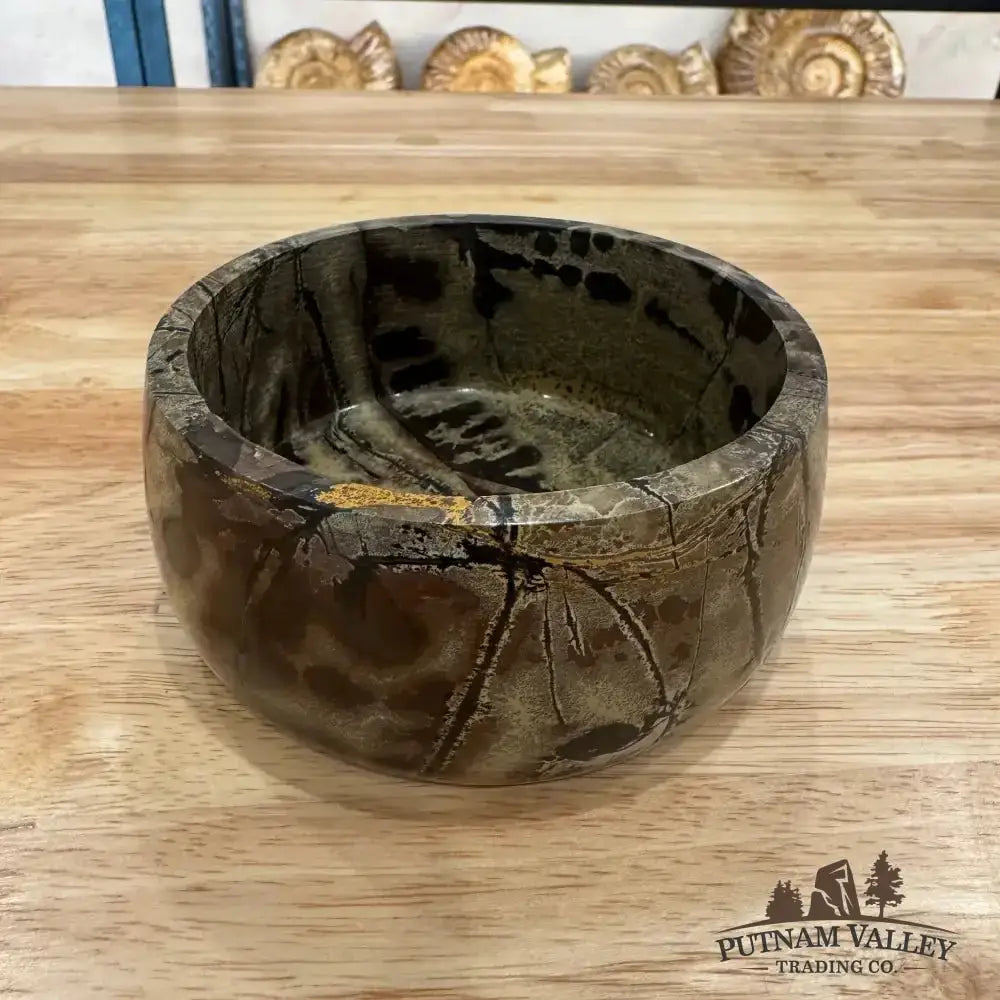 Chinese Painting Stone Small Bowl - Putnam Valley Trading Co.