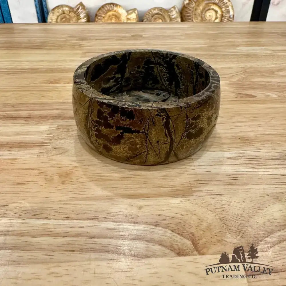 Chinese Painting Stone Small Bowl - Putnam Valley Trading Co.