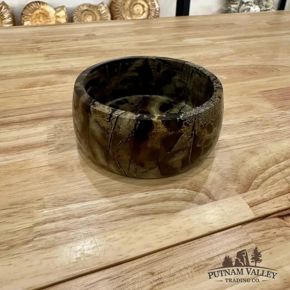 Chinese Painting Stone Small Bowl - Putnam Valley Trading Co.