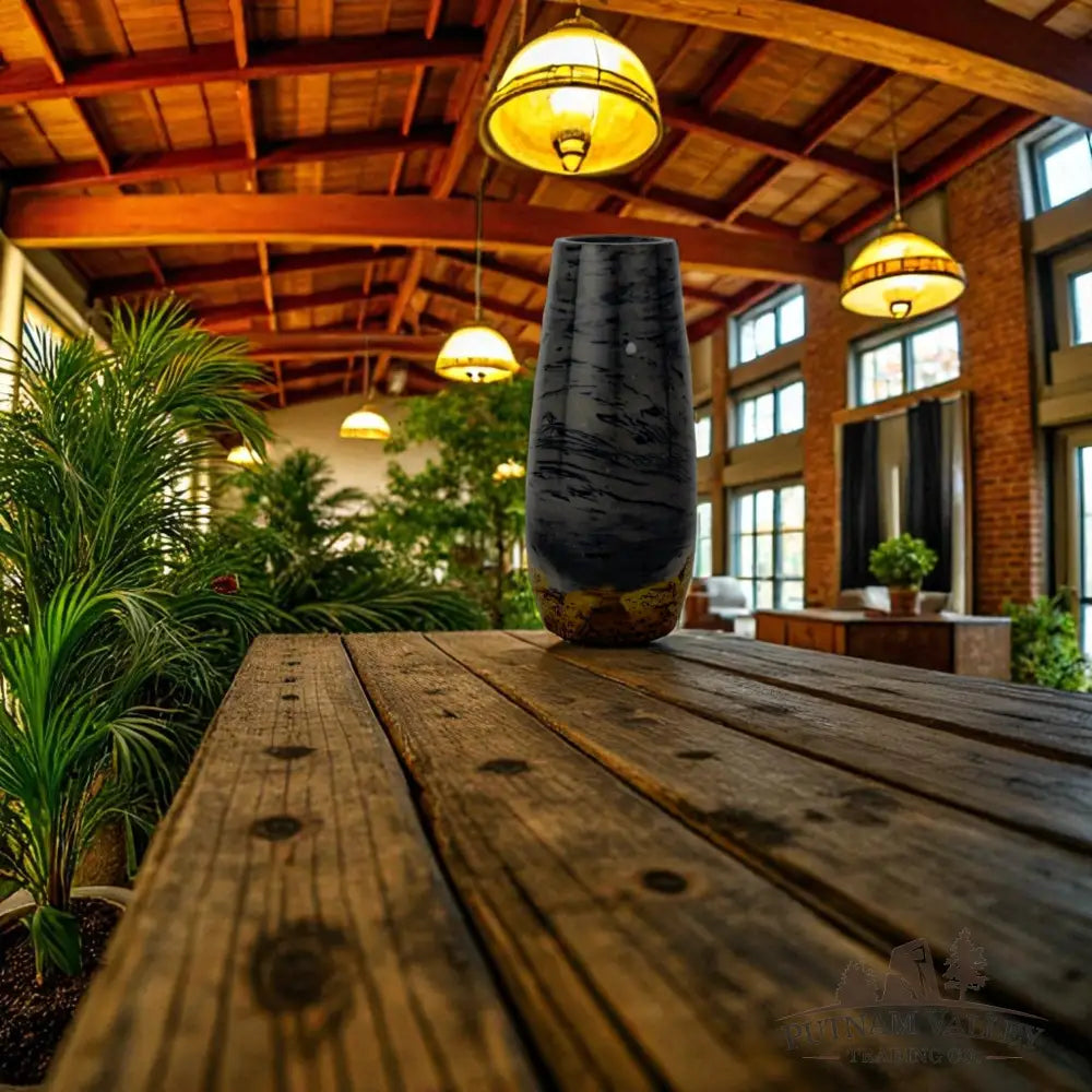 Chinese Painting Stone Torpedo Vase Vase