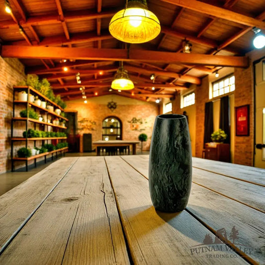 Chinese Painting Stone Torpedo Vase Vase