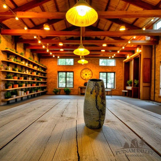 Chinese Painting Stone Torpedo Vase Vase