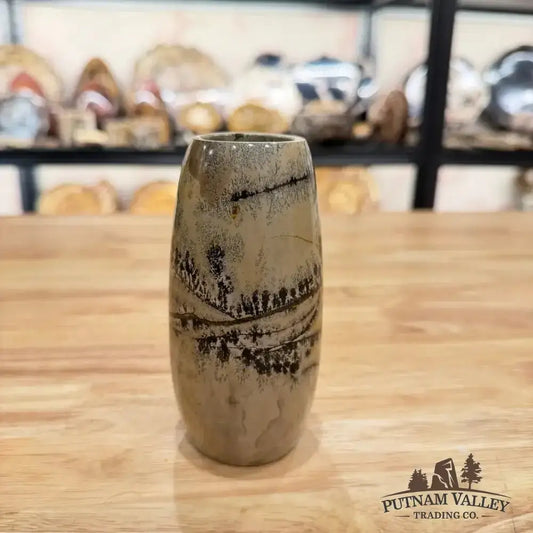 Chinese Painting Stone Torpedo Vase - Putnam Valley Trading Co.