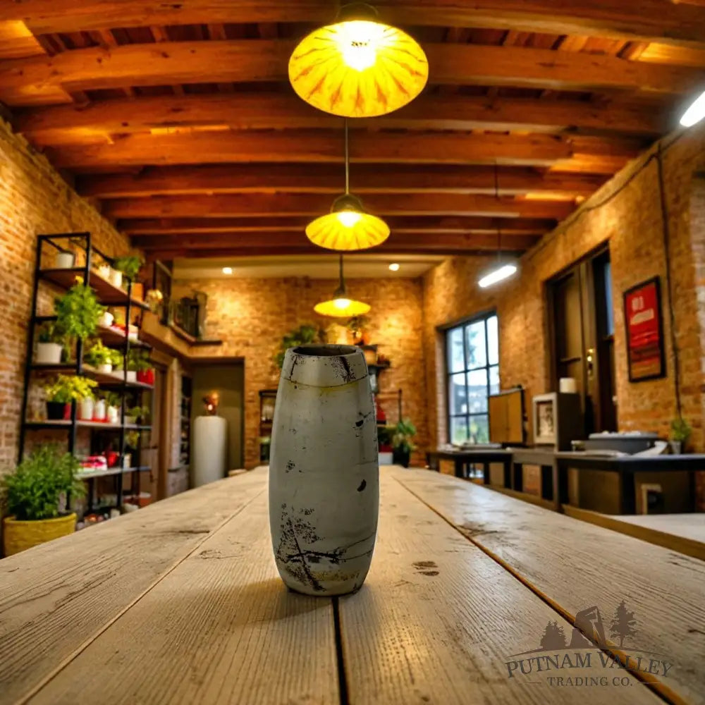 Chinese Painting Stone Torpedo Vase Vase