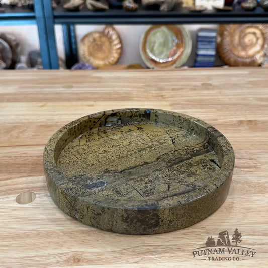 Chinese Picture Jasper Decorative Tray - Bowl