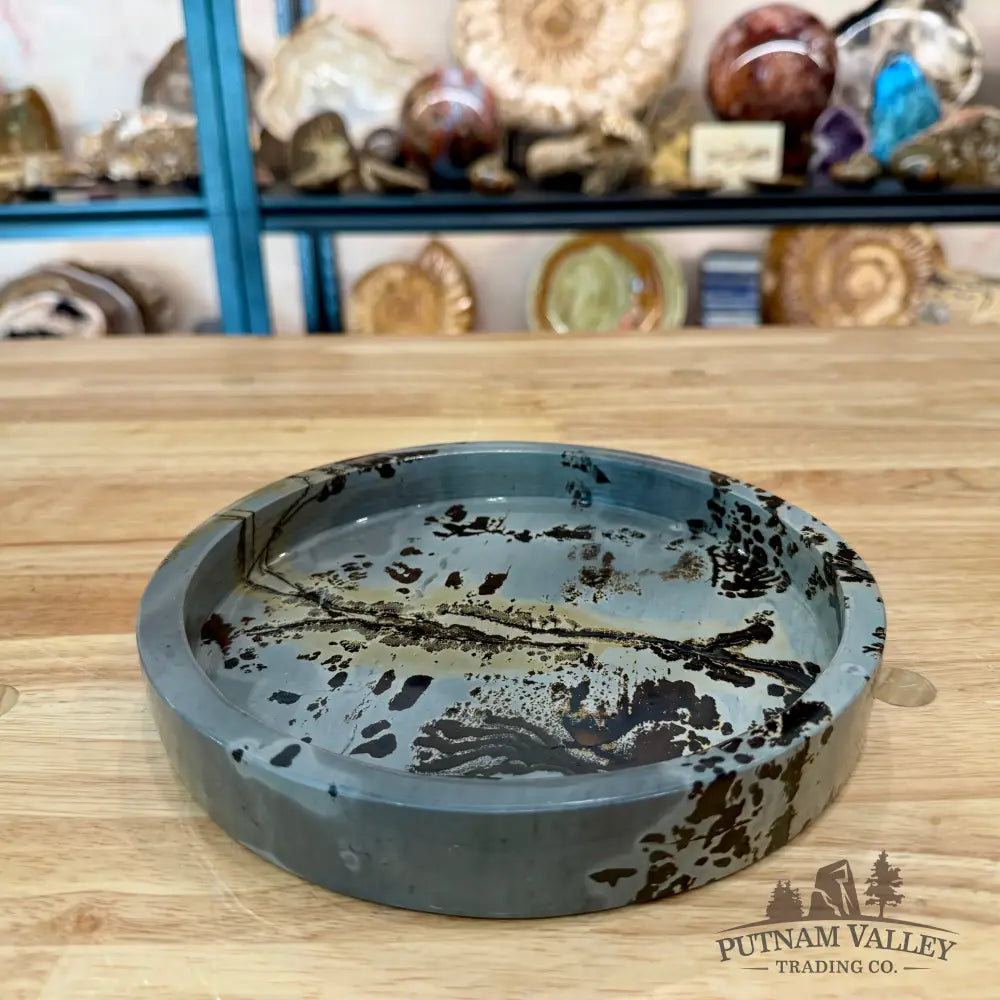 Chinese Picture Jasper Decorative Tray - Bowl