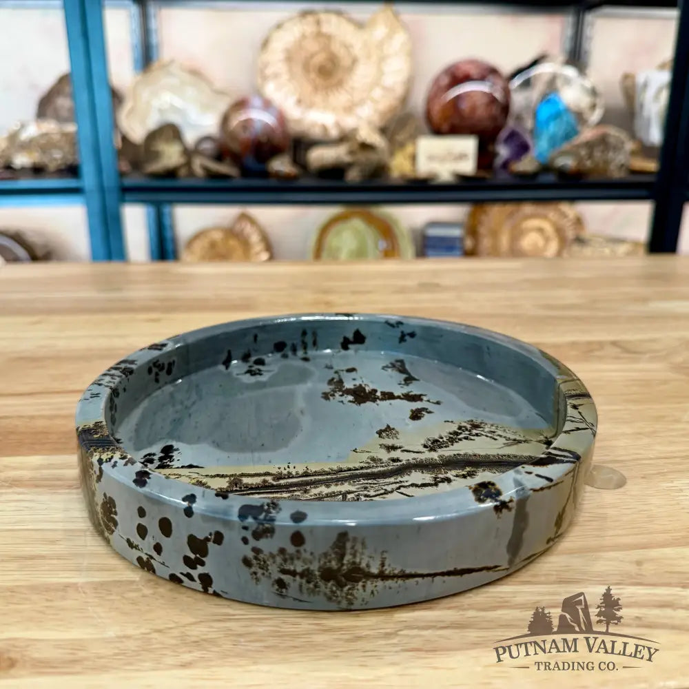 Chinese Picture Jasper Decorative Tray - Bowl