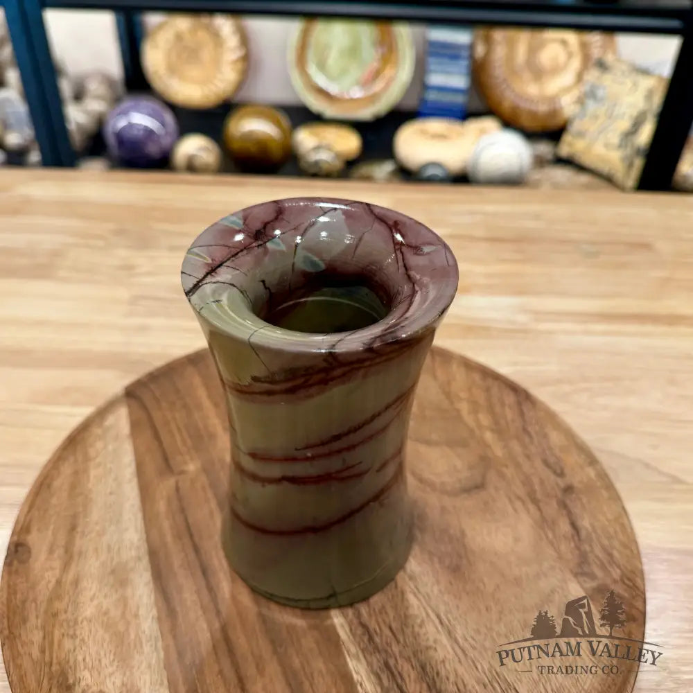 Chinese Picture Jasper Flared Vase - Vase