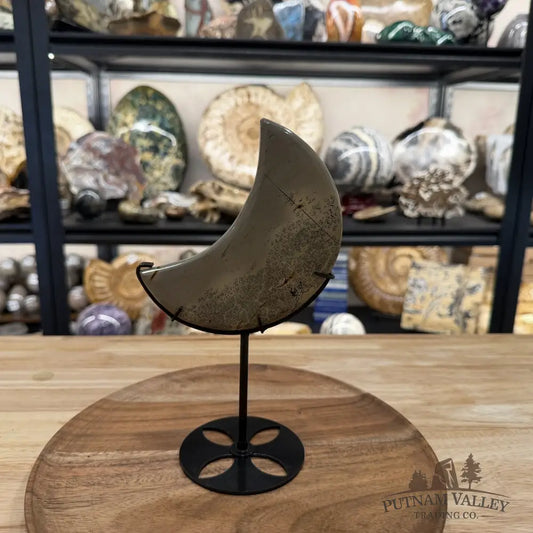 Chinese Picture Jasper Moon + Stand - Accent