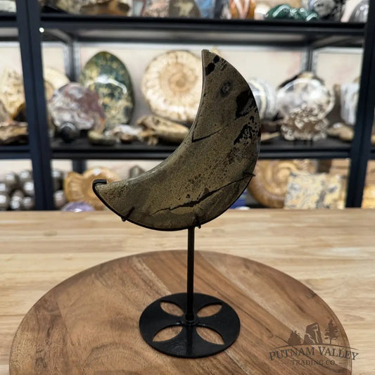Chinese Picture Jasper Moon + Stand - Accent