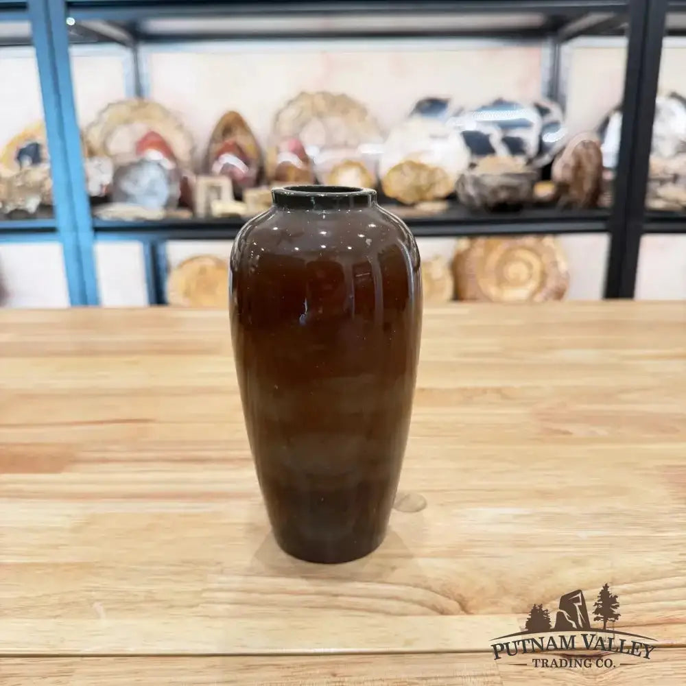 Chinese Painting Stone Ovoid Vase - Putnam Valley Trading Co.