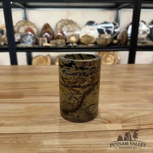 Chinese Painting Stone Pen Holder - Putnam Valley Trading Co.