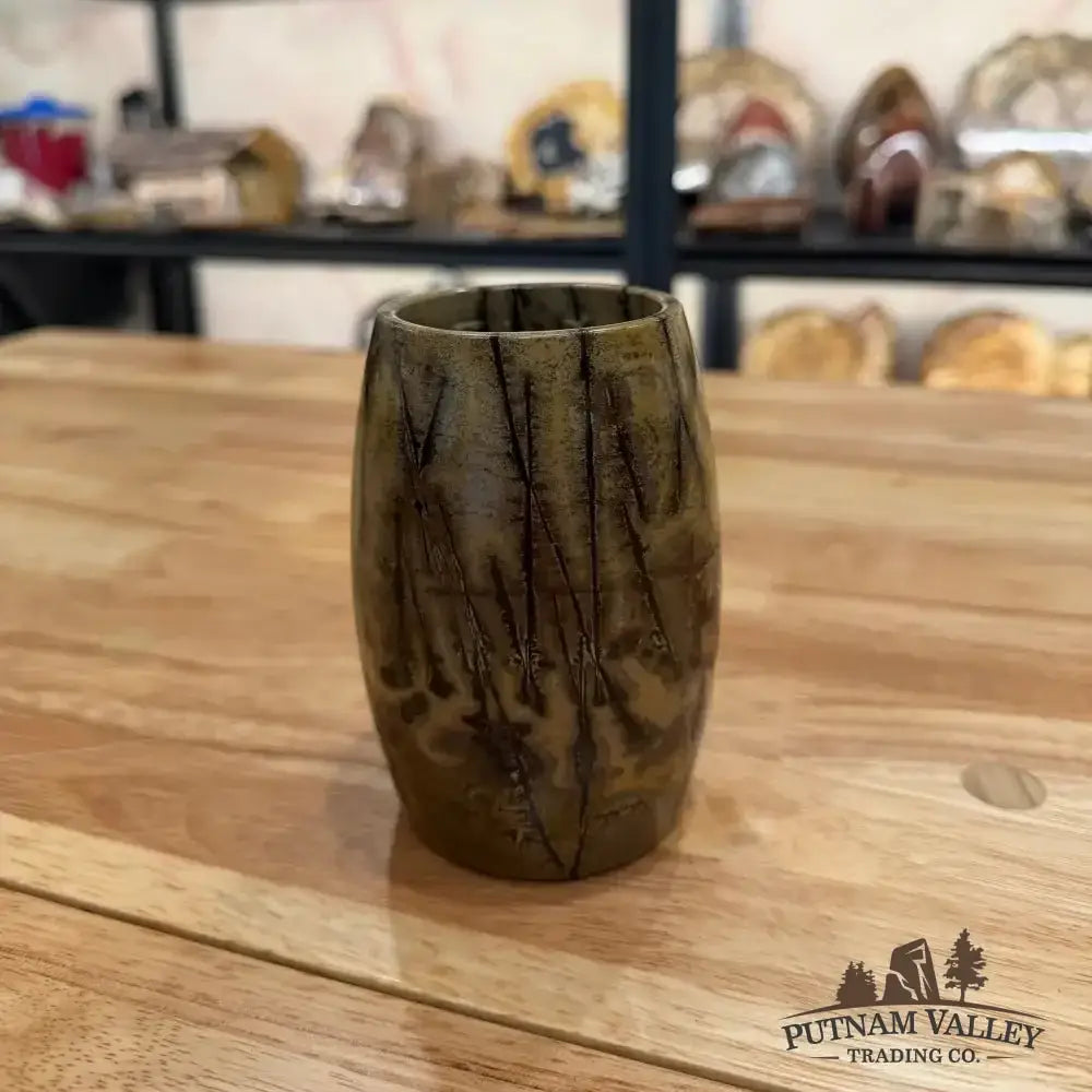 Chinese Painting Stone Pen Holder - Putnam Valley Trading Co.