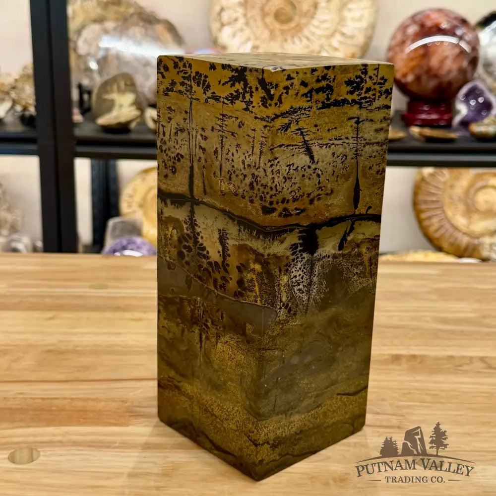 Chinese Picture Jasper Pillar Accent 9.5’’ Accent